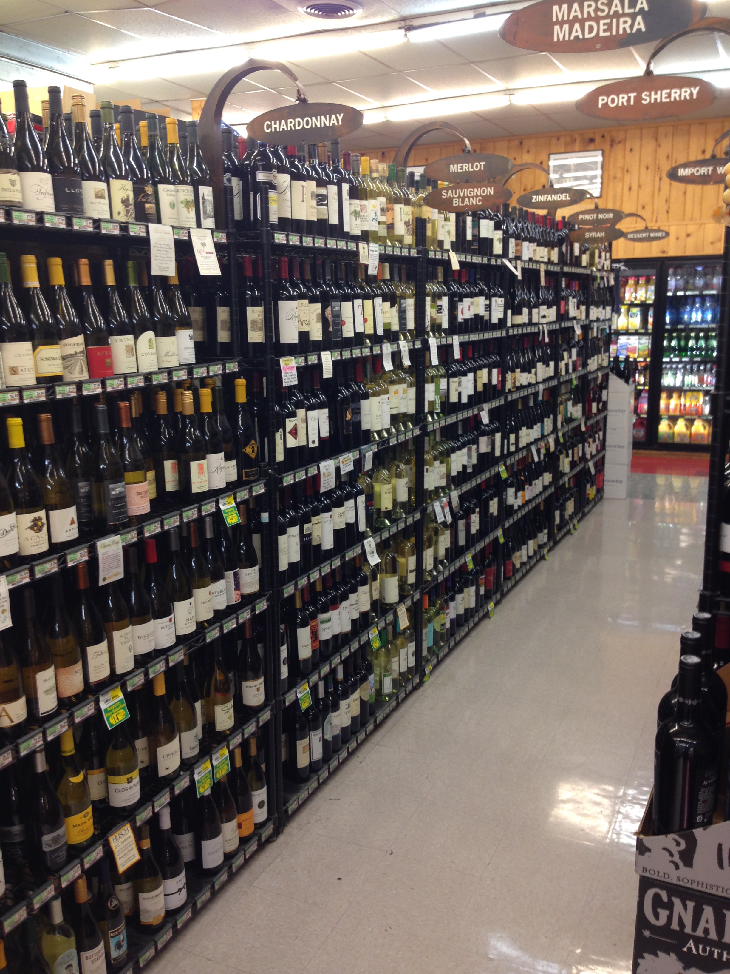 Napa Valley Wines at Cal Mart in Calistoga, CA
