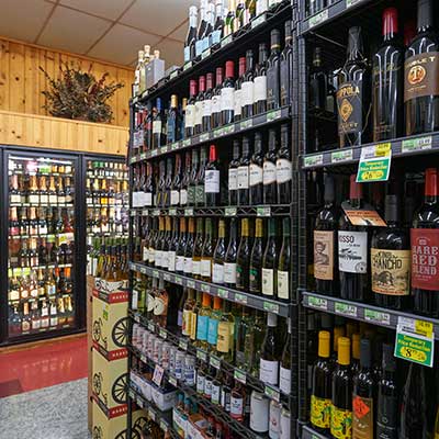 local, domestic and imported wines at Cal Mart